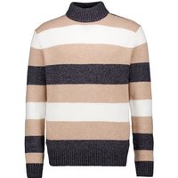 Pierre Cardin Herren Pullover beige Wolle gestreift von Pierre Cardin