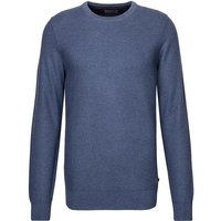 Pierre Cardin Herren Pullover blau Baumwolle unifarben von Pierre Cardin