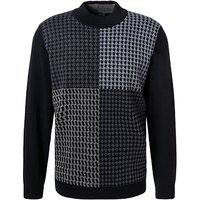 Pierre Cardin Herren Pullover blau Schurwolle gemustert von Pierre Cardin