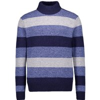 Pierre Cardin Herren Pullover blau Wolle gestreift von Pierre Cardin