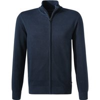 Pierre Cardin Herren Cardigan blau Baumwolle unifarben von Pierre Cardin