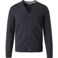Pierre Cardin Herren Cardigan blau Wolle unifarben von Pierre Cardin