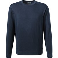 Pierre Cardin Herren Pullover blau Baumwolle unifarben von Pierre Cardin