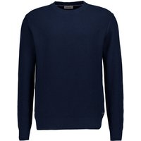 Pierre Cardin Herren Pullover blau Baumwolle unifarben von Pierre Cardin