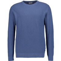 Pierre Cardin Herren Pullover blau unifarben von Pierre Cardin