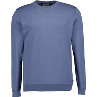 Pierre Cardin Herren Pullover blau Baumwolle unifarben von Pierre Cardin