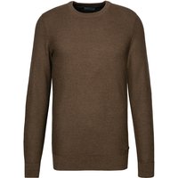 Pierre Cardin Herren Pullover braun Baumwolle unifarben von Pierre Cardin