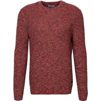 Pierre Cardin Herren Pullover rot Baumwolle unifarben von Pierre Cardin