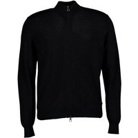Pierre Cardin Herren Cardigan schwarz Merinowolle unifarben von Pierre Cardin