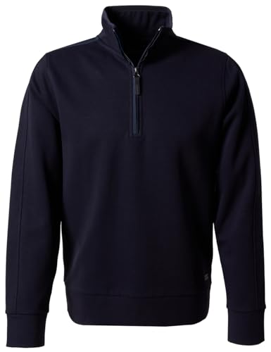 Pierre Cardin Herren Rollkragenpullover Sweat-Shirt mit Stehkragen Zip | Männer Sweatjacke | Stehkragen | hochgeschlossen | Reißverschluss | Modern Fit | Marine 6000 | 3XL von Pierre Cardin