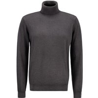 Pierre Cardin Herren Rollkragenpullover grau Merinowolle unifarben von Pierre Cardin