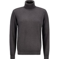 Pierre Cardin Herren Rollkragenpullover Grau Merinowolle unifarben von Pierre Cardin