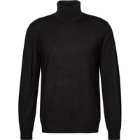 Pierre Cardin Herren Rollkragenpullover schwarz unifarben von Pierre Cardin