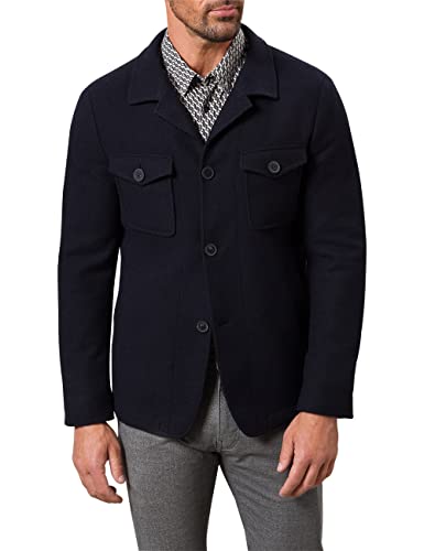 Pierre Cardin Herren Sakko Gemustert Mac-2 Futureflex Blazer, Blau, 58 von Pierre Cardin