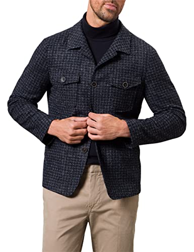 Pierre Cardin Herren Sakko Gemustert Mac-2 Futureflex Blazer, Navy, 48 von Pierre Cardin