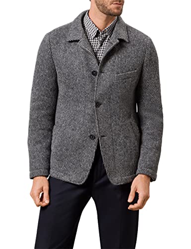 Pierre Cardin Herren Sakko Gemustert Mac-4-Vest Futureflex Blazer, Grey, 25 von Pierre Cardin