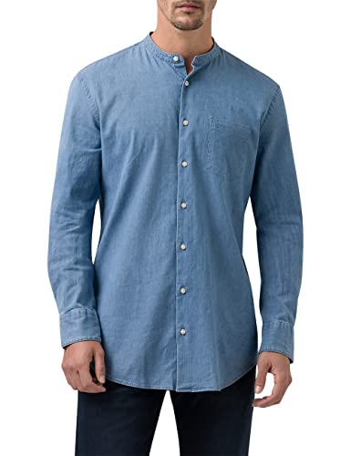 Pierre Cardin Herren Sebastian Hemd, Faded Denim, 39 von Pierre Cardin