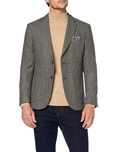 Pierre Cardin Herren Smart Casual Sakko Michel3 Voyage Travelsakko Blazer, Beige (Macadamia 7820), (Herstellergröße: 56) von Pierre Cardin