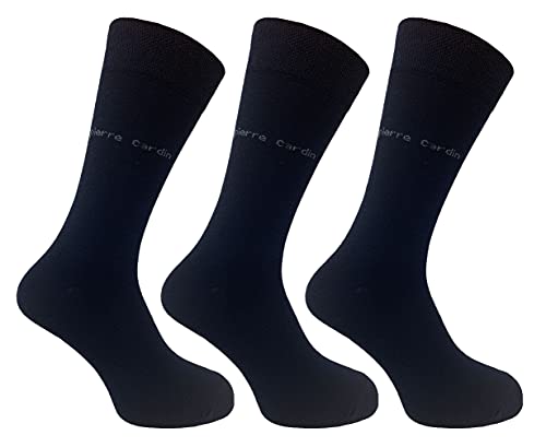 Pierre Cardin Mens 3 Pack Plain Socks - Navy von Pierre Cardin
