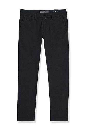 Pierre Cardin Herren Stoffhose Lyon Titanium | Männer Freizeithose | Tapered Fit | Asphalt 9314 | 34W - 34L von Pierre Cardin