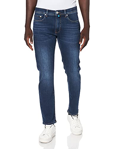 Pierre Cardin Herren Futureflex-Lyon Tapered Fit Jeans, Blau (Dark Vintage Blue 01), 32W / 30L von Pierre Cardin