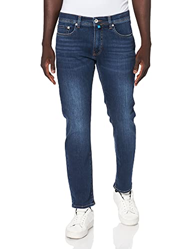 Pierre Cardin Herren Fejl: Straight Jeans, Dark Blue Used Buffies, 35W / 32L EU von Pierre Cardin