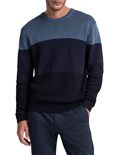 Pierre Cardin Herren Strick Rundhalspullover Pullover, blau, 6XL von Pierre Cardin