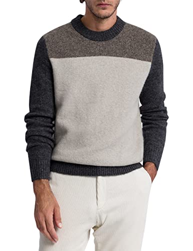 Pierre Cardin Herren Strick Rundhalspullover Pullover, weiß, S von Pierre Cardin