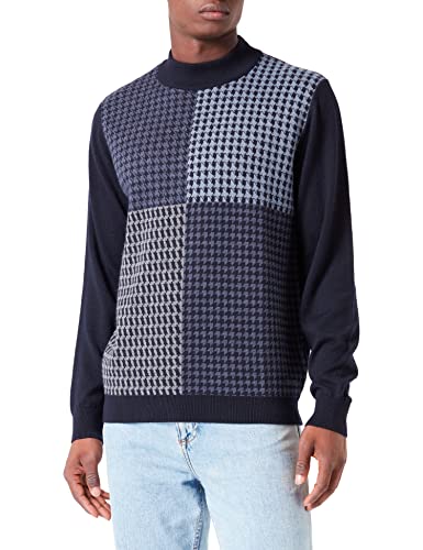 Pierre Cardin Herren Strick Turtleneck Pullover, Blau, XL EU von Pierre Cardin