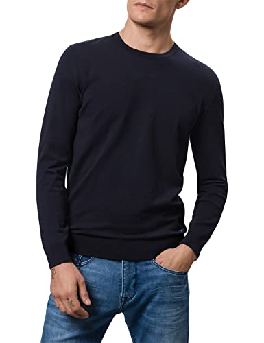 Pierre Cardin Herren Strickpullover Rundhals Pullover, Marine, 3XL von Pierre Cardin