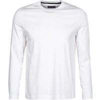 Pierre Cardin Herren Longsleeve weiß Baumwolle von Pierre Cardin