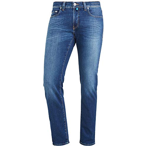 Pierre Cardin Herren Futureflex Tapered Fit Jeans, Blau (Dark Vintage Blue 01), W33/L34 von Pierre Cardin