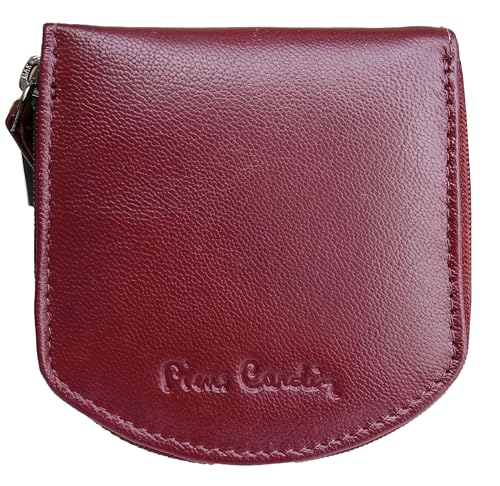 Pierre Cardin Herren-Geldbörse, dünn, Slim, Herren, klein, dünn, Rfid, Geschenk, Geldbörse mit Münzfach, dünn, Geldscheinhalter, Geldbörse für Jungen, bordeaux von Pierre Cardin