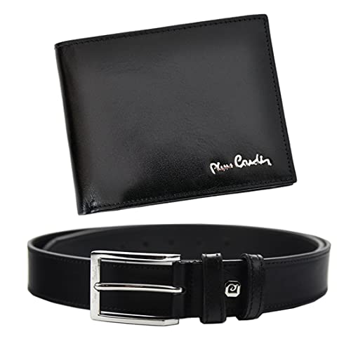 Pierre Cardin Herren Geschenke Set ZG-103 Brieftasche und Gürtel, Portemonnaie Herren Natural Leder 25,5 x 19,5 cm, Elegant Ledergürtel Herren, Schwarz - Gürtelgröße: 135 cm Pierre Cardin Herren Geschenke Set ZG-103 Brieftasche und Gürtel, Portemonnaie Herren Natural Leder 25,5 x 19,5 cm, Elegant Ledergürtel Herren, Schwarz - Gürtelgröße: 135 cm von Pierre Cardin