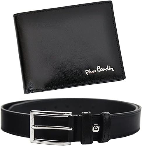 Pierre Cardin Herren Geschenke Set ZG-103 Brieftasche und Gürtel, Portemonnaie Herren Natural Leder 25,5 x 19,5 cm, Elegant Ledergürtel Herren, Schwarz - Gürtelgröße: 120 cm Pierre Cardin Herren Geschenke Set ZG-103 Brieftasche und Gürtel, Portemonnaie Herren Natural Leder 25,5 x 19,5 cm, Elegant Ledergürtel Herren, Schwarz - Gürtelgröße: 120 cm von Pierre Cardin