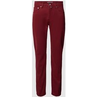 Pierre Cardin Hose mit unifarbenem Design und Slim Fit in Rot, Größe 32/32 Pierre Cardin Hose mit unifarbenem Design und Slim Fit in Rot, Größe 32/32 von Pierre Cardin