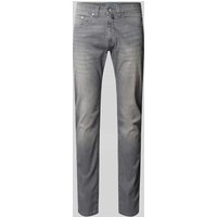 Pierre Cardin Jeans im Used-Look Modell 'Lyon Tapered' in Hellgrau, Größe 33/32 von Pierre Cardin