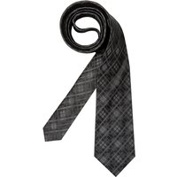 Pierre Cardin Herren Krawatte grau Gemustert,mit Karos von Pierre Cardin