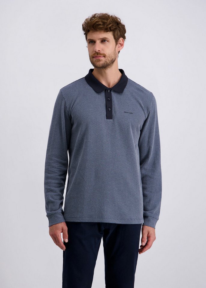Pierre Cardin Langarmshirt (1-tlg) mit Strukturmuster von Pierre Cardin