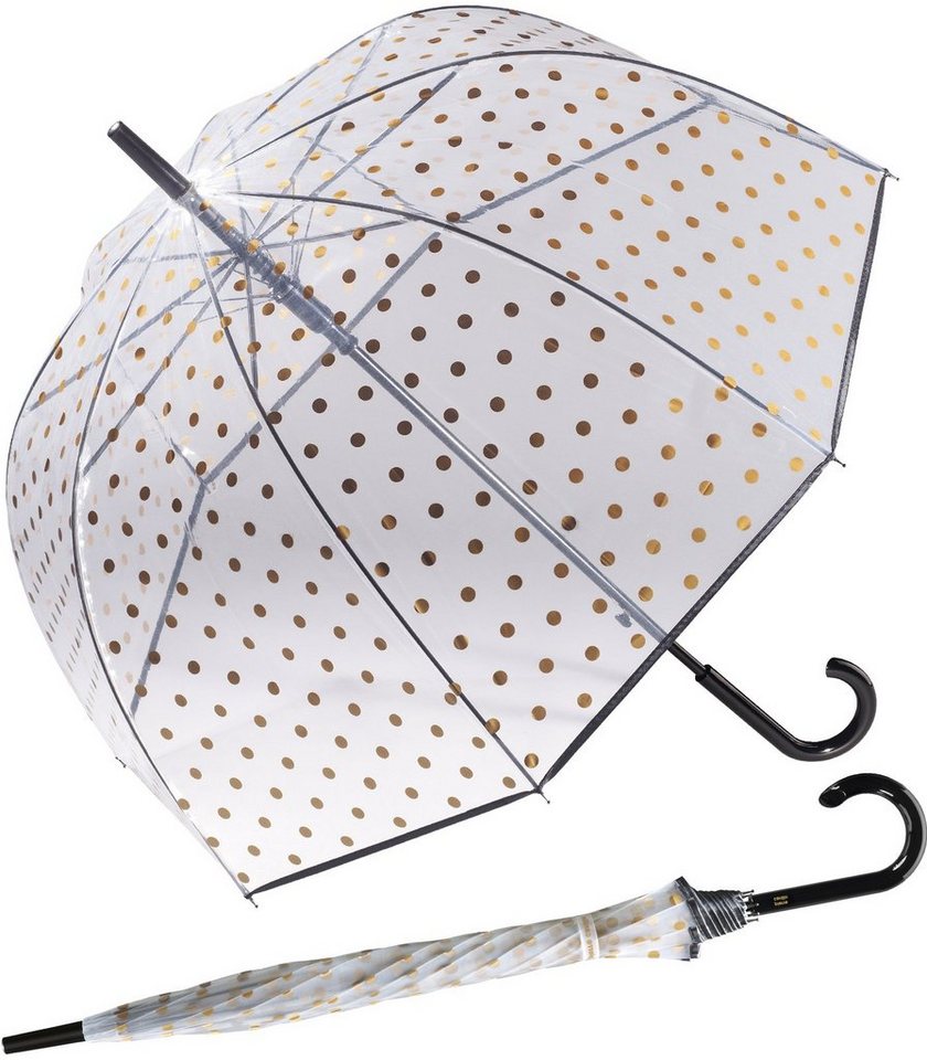 Pierre Cardin Stockregenschirm Glockenschirm Automatik Metallic Dots gold, ein eleganter Schirm mit Durchblick Pierre Cardin Stockregenschirm Glockenschirm Automatik Metallic Dots gold, ein eleganter Schirm mit Durchblick von Pierre Cardin
