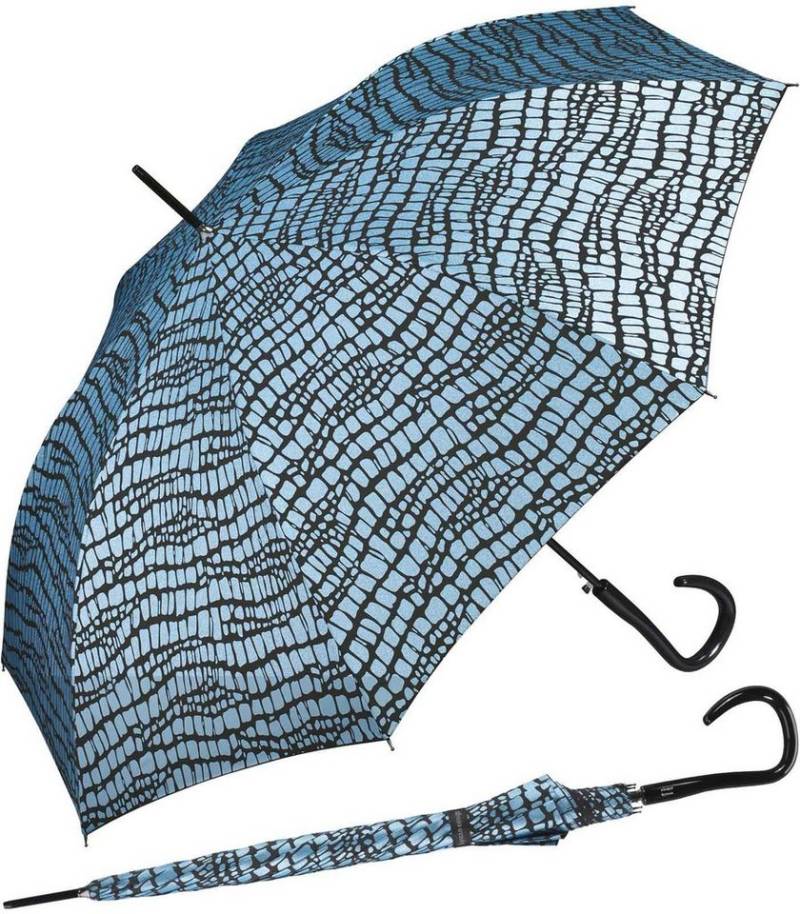 Pierre Cardin Stockregenschirm großer Damen-Regenschirm mit Auf-Automatik, Krokodil-Optik für den Regenschirm von Pierre Cardin