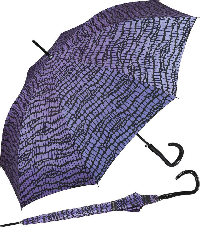 Pierre Cardin Stockregenschirm großer Damen-Regenschirm mit Auf-Automatik, Krokodil-Optik für den Regenschirm Pierre Cardin Stockregenschirm großer Damen-Regenschirm mit Auf-Automatik, Krokodil-Optik für den Regenschirm von Pierre Cardin
