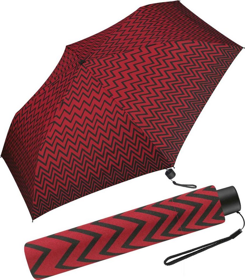 Pierre Cardin Stockregenschirm schlanker Damen-Taschenschirm mit Handöffner, mit interessantem geometrischen Zickzack-Muster Pierre Cardin Stockregenschirm schlanker Damen-Taschenschirm mit Handöffner, mit interessantem geometrischen Zickzack-Muster von Pierre Cardin