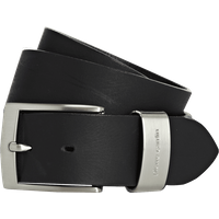 Pierre Cardin Ledergürtel mit matter Schließe in Black, Größe 105 von Pierre Cardin