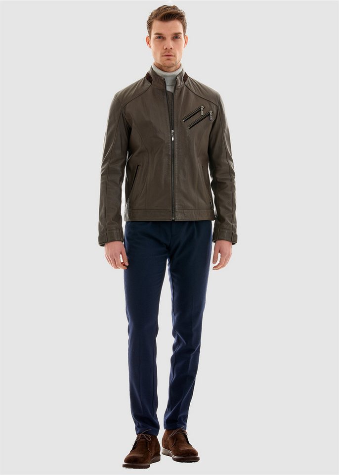 Pierre Cardin Lederjacke in tollem Biker-Look von Pierre Cardin