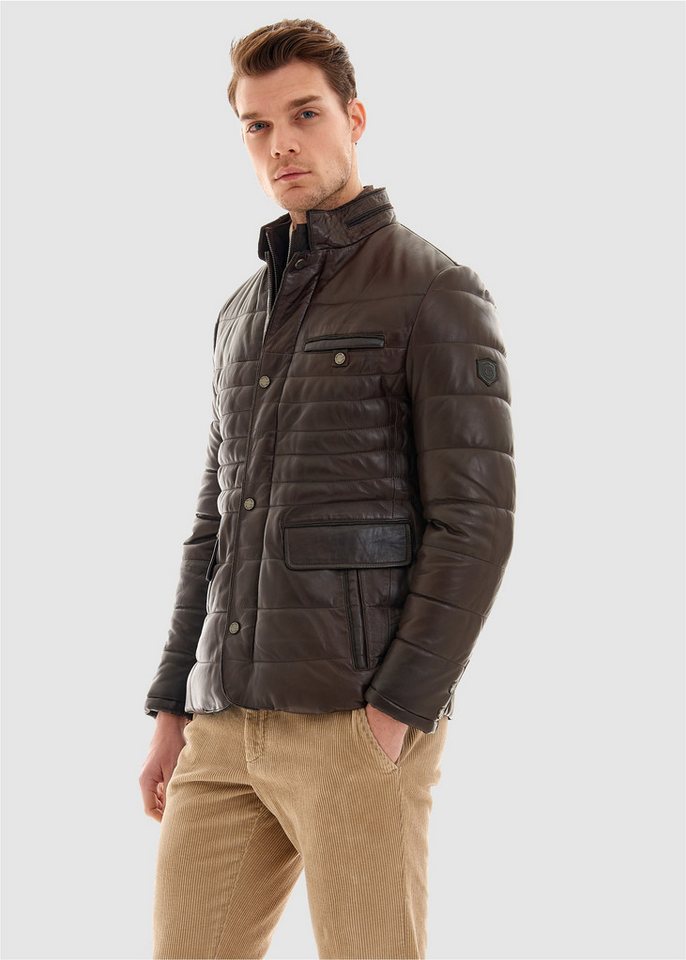 Pierre Cardin Lederjacke in tollem Stepp-Design von Pierre Cardin