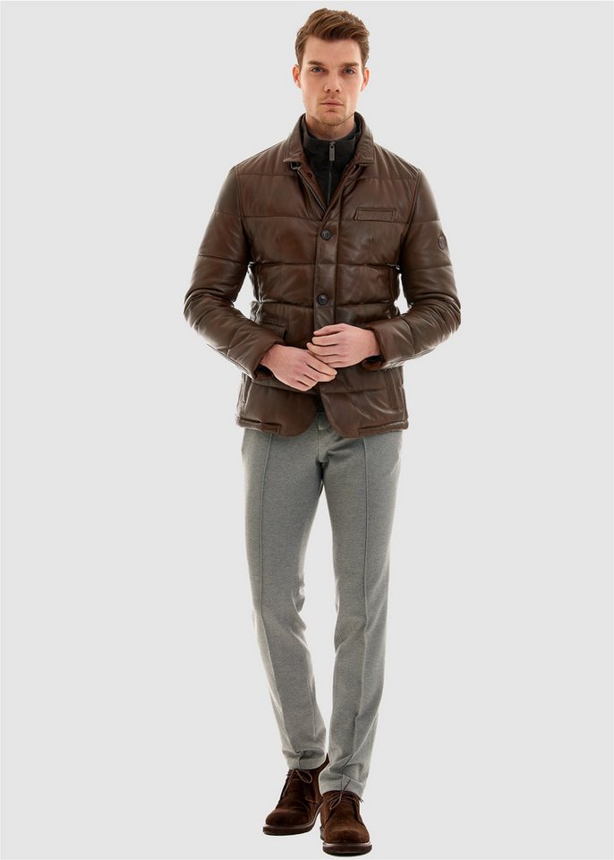 Pierre Cardin Lederjacke in tollem Stepp-Design von Pierre Cardin