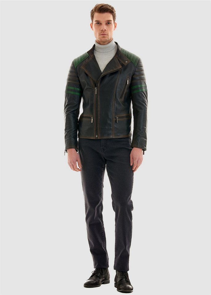 Pierre Cardin Lederjacke in tollem Stepp-Design von Pierre Cardin