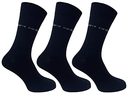 Pierre Cardin Mens 3 Pack Plain Socks - Black von Pierre Cardin