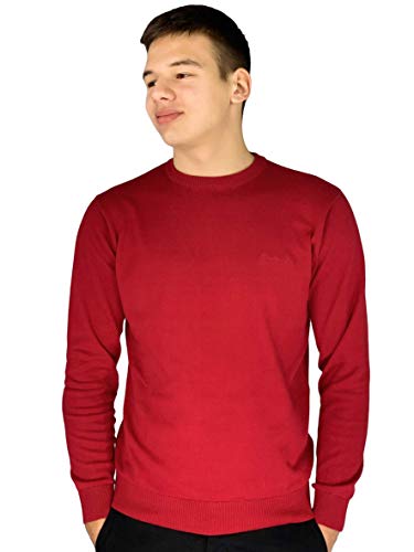 Pierre Cardin Mens Neue Saison unbedingt gestrickte Pullover mit Rundhalsausschnitt (3XL, Berry) von Pierre Cardin